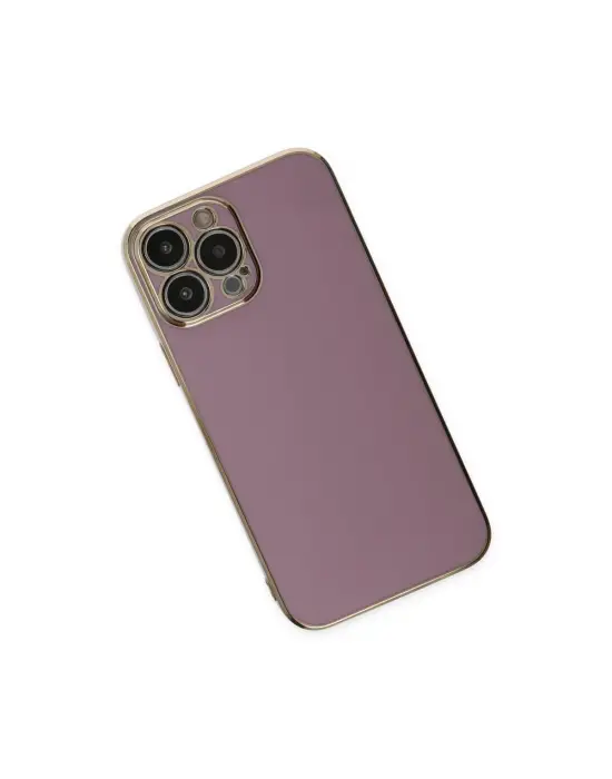 Apple İphone 14 Pro Kılıf Volet Silikon - Mor