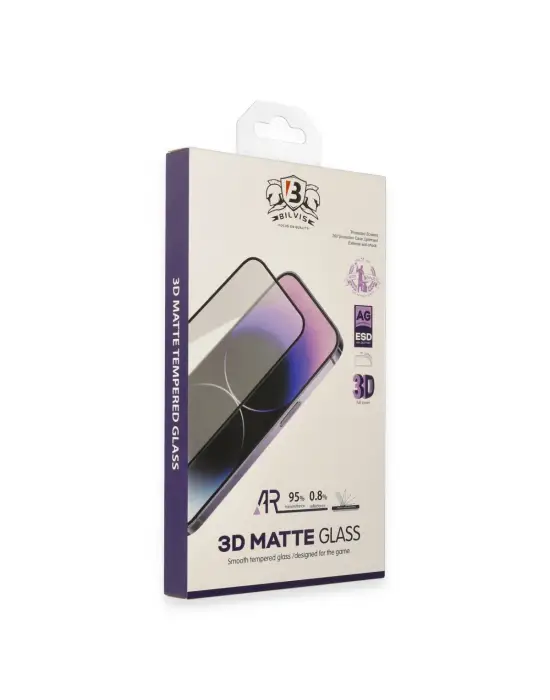 Apple İphone 14 Pro Max Bilvis 3d Mat Cam Ekran Koruyucu