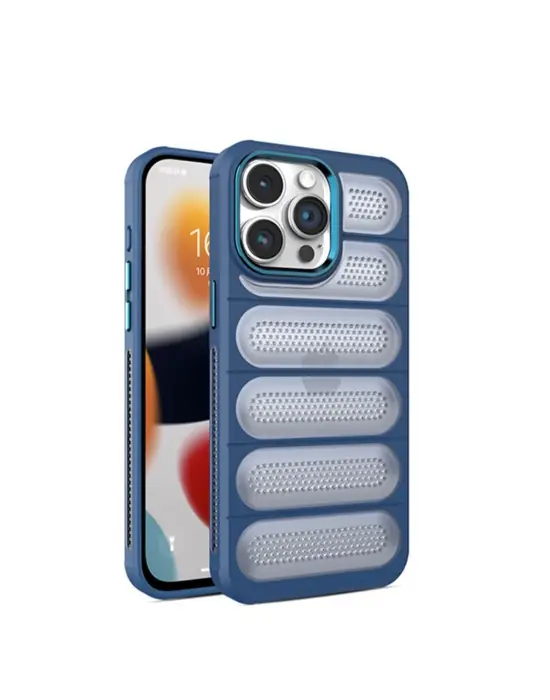 Apple İphone 14 Pro Max Kılıf Airmax Silikon Kapak - Lacivert