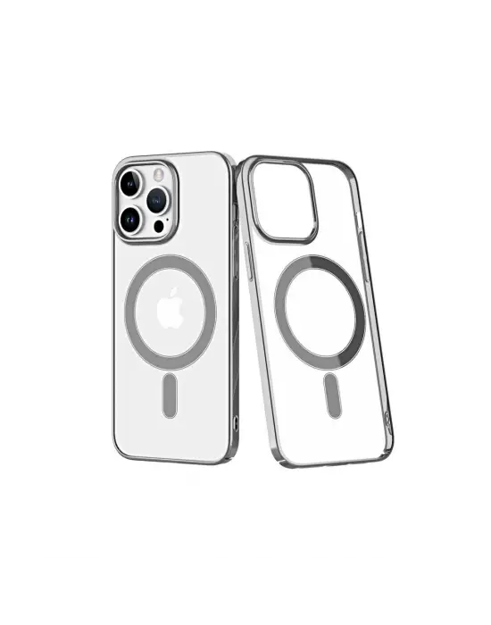 Apple İphone 14 Pro Max Kılıf Element Magneticsafe Sert Kapak - Gümüş