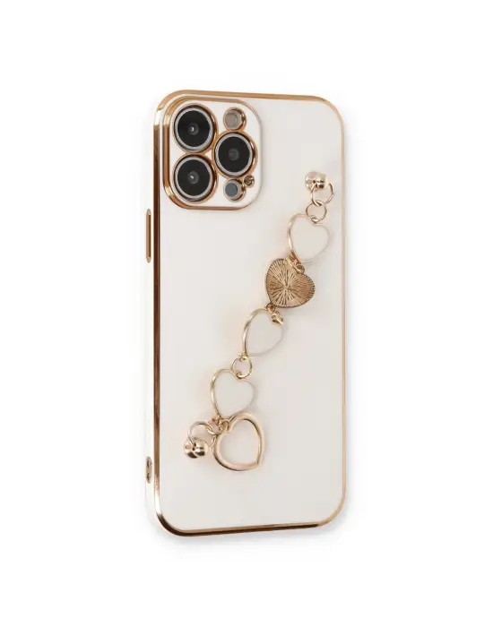 Apple İphone 14 Pro Max Kılıf Esila Silikon - Beyaz