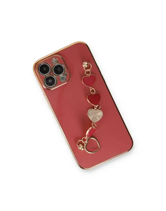 Apple İphone 14 Pro Max Kılıf Esila Silikon - Kırmızı