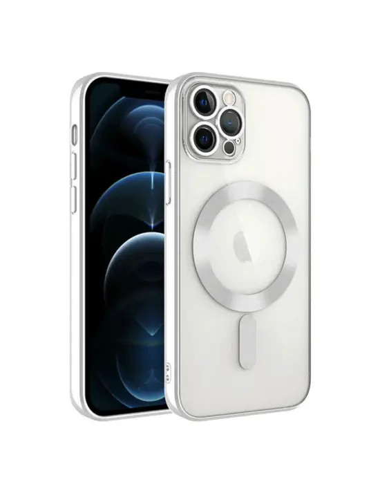 Apple İphone 14 Pro Max Kılıf Kross Magneticsafe Kapak - Gümüş