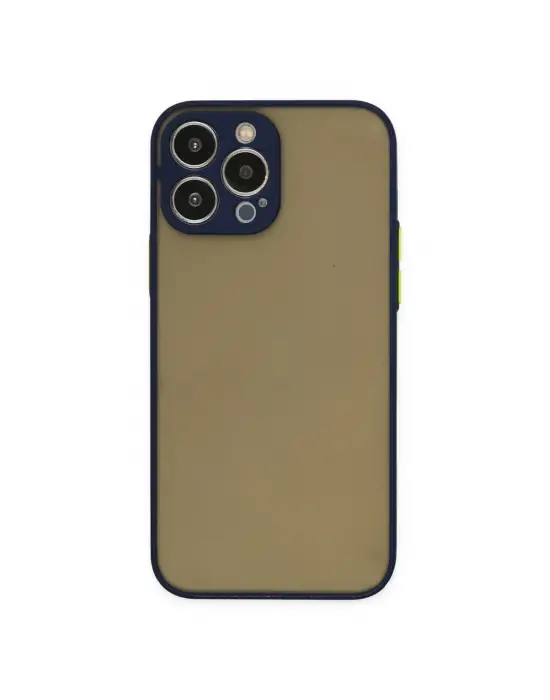 Apple İphone 14 Pro Max Kılıf Montreal Silikon Kapak - Lacivert