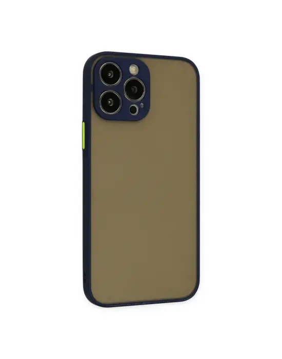 Apple İphone 14 Pro Max Kılıf Montreal Silikon Kapak - Lacivert