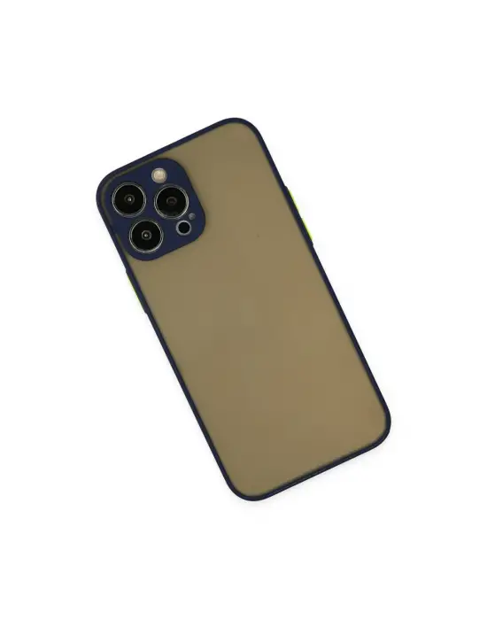 Apple İphone 14 Pro Max Kılıf Montreal Silikon Kapak - Lacivert