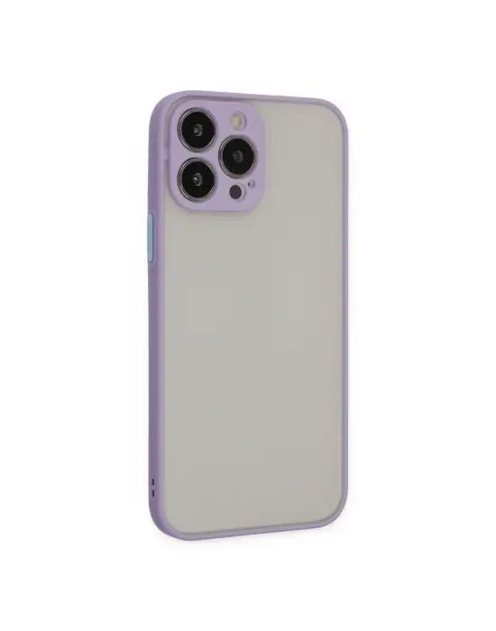 Apple İphone 14 Pro Max Kılıf Montreal Silikon Kapak - Mor
