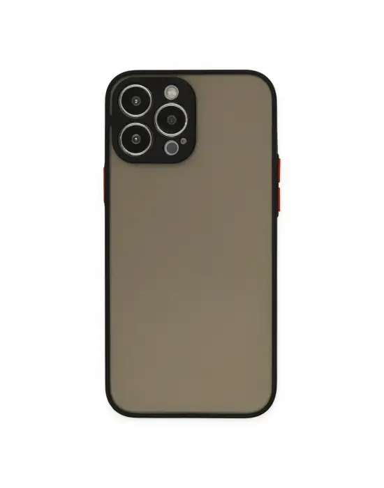 Apple İphone 14 Pro Max Kılıf Montreal Silikon Kapak - Siyah