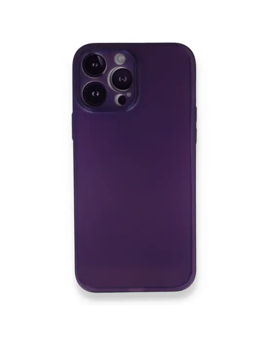 Apple İphone 14 Pro Max Kılıf Pp Ultra İnce Kapak - Mor