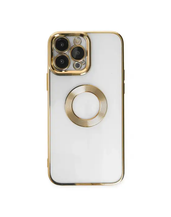 Apple İphone 14 Pro Max Kılıf Slot Silikon - Gold