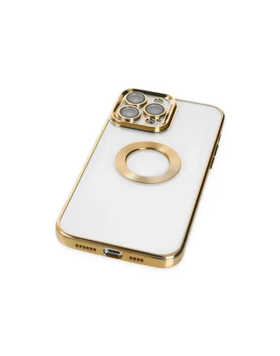 Apple İphone 14 Pro Max Kılıf Slot Silikon - Gold