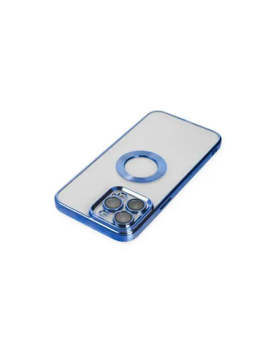 Apple İphone 14 Pro Max Kılıf Slot Silikon - Mavi