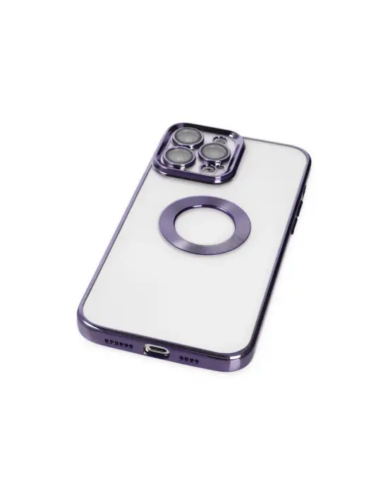 Apple İphone 14 Pro Max Kılıf Slot Silikon - Mor