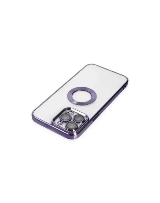 Apple İphone 14 Pro Max Kılıf Slot Silikon - Mor