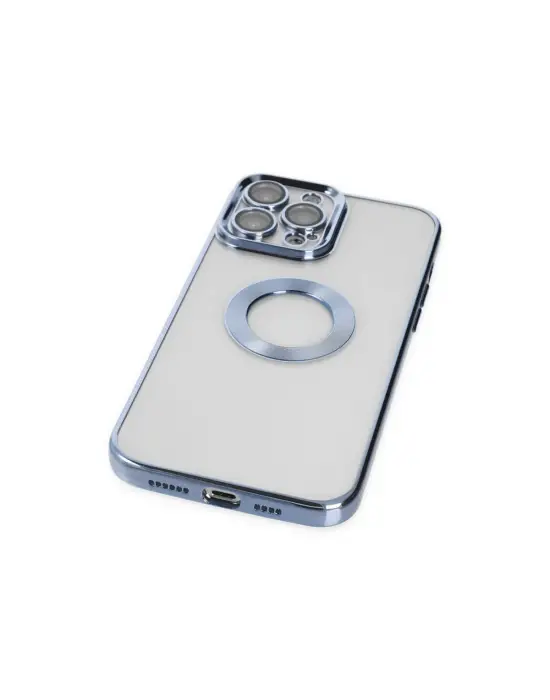 Apple İphone 14 Pro Max Kılıf Slot Silikon - Sierra Blue