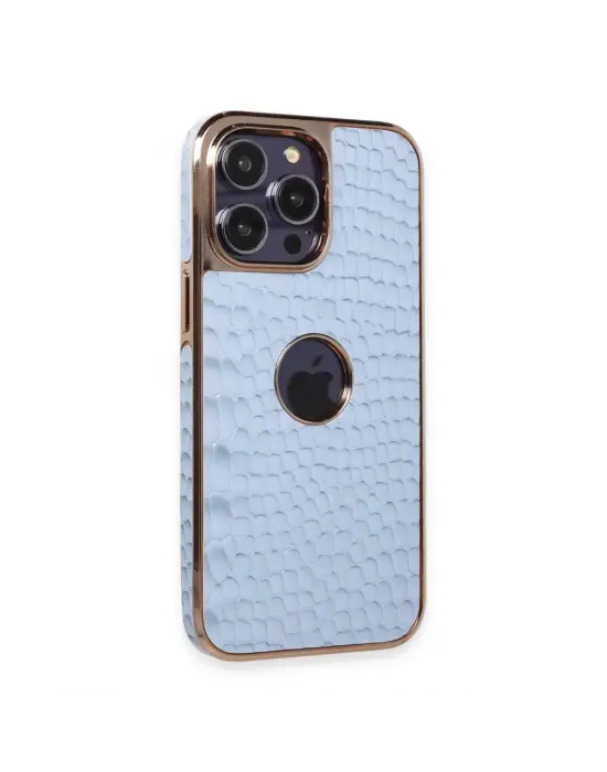 Apple İphone 14 Pro Max Kılıf Snake Kapak - Sierra Blue