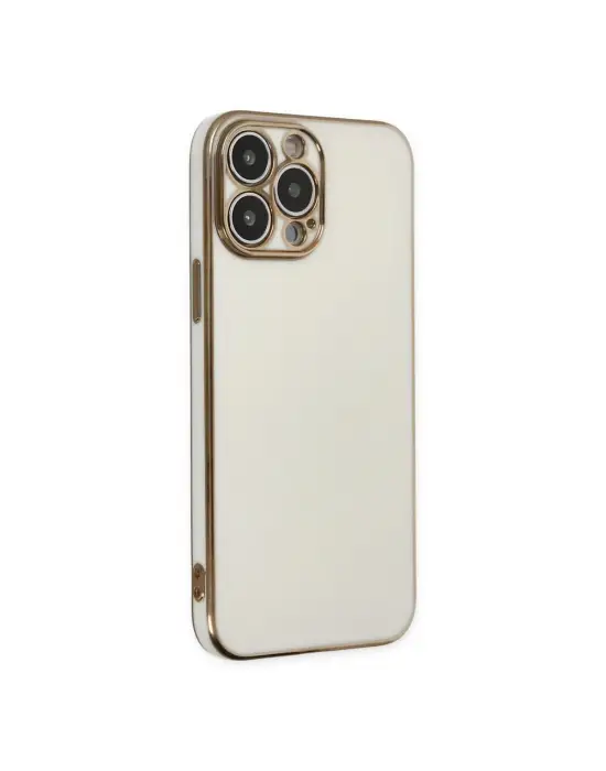 Apple İphone 14 Pro Max Kılıf Volet Silikon - Beyaz
