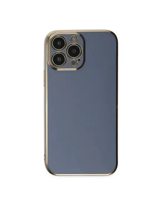Apple İphone 14 Pro Max Kılıf Volet Silikon - Mavi