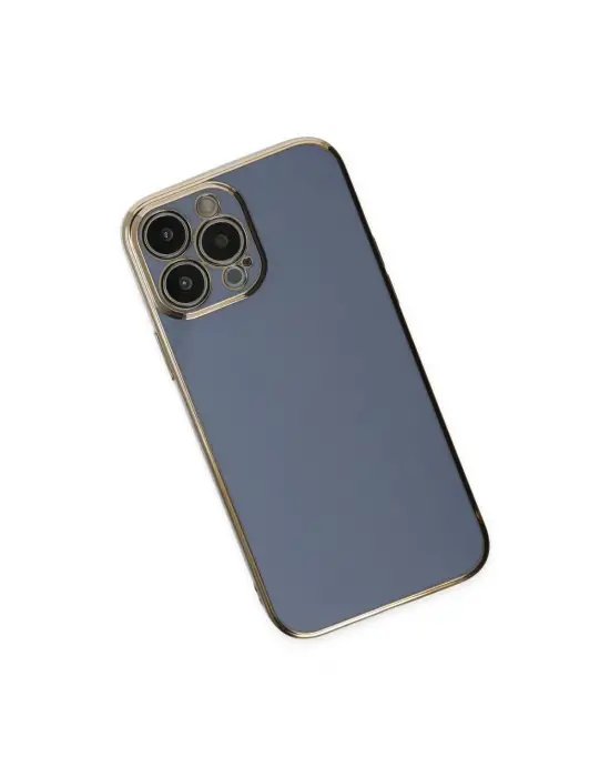 Apple İphone 14 Pro Max Kılıf Volet Silikon - Mavi