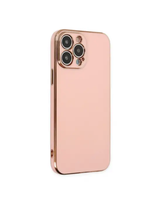 Apple İphone 14 Pro Max Kılıf Volet Silikon - Pembe
