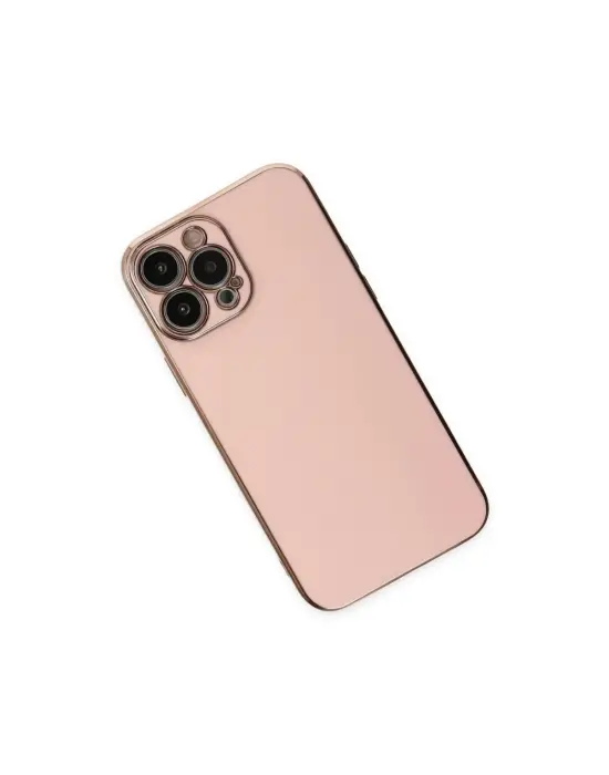 Apple İphone 14 Pro Max Kılıf Volet Silikon - Pembe