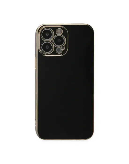 Apple İphone 14 Pro Max Kılıf Volet Silikon - Siyah