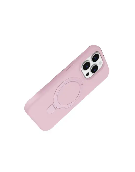 Apple İphone 14 Pro Max Regal Magsafe Standlı Kapak - Açık Pembe