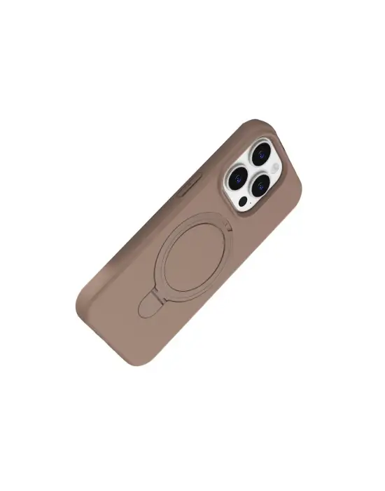 Apple İphone 14 Pro Max Regal Magsafe Standlı Kapak - Çöl Titanyum