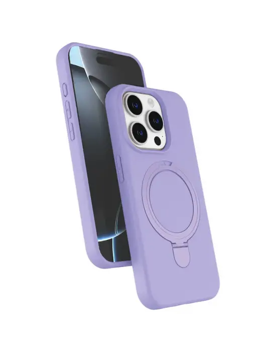 Apple İphone 14 Pro Max Regal Magsafe Standlı Kapak - Lila