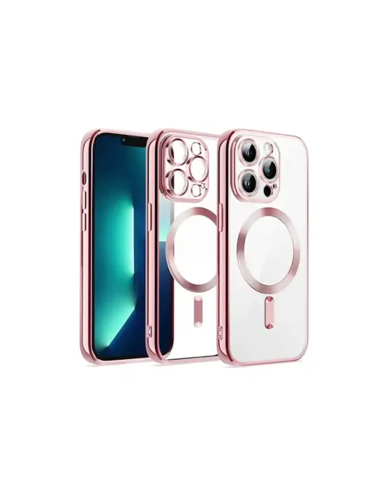 Apple İphone 15 Kılıf Kross Magneticsafe Kapak - Pembe