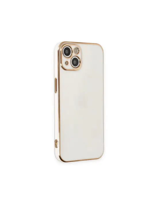 Apple İphone 15 Kılıf Volet Silikon - Beyaz