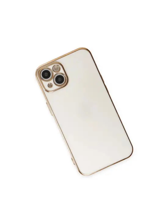 Apple İphone 15 Kılıf Volet Silikon - Beyaz