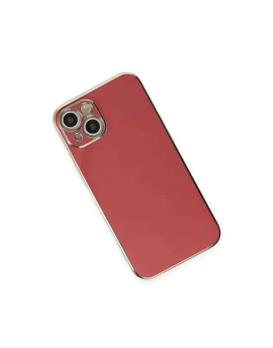 Apple İphone 15 Kılıf Volet Silikon - Kırmızı