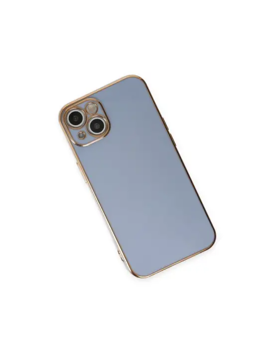 Apple İphone 15 Kılıf Volet Silikon - Mavi