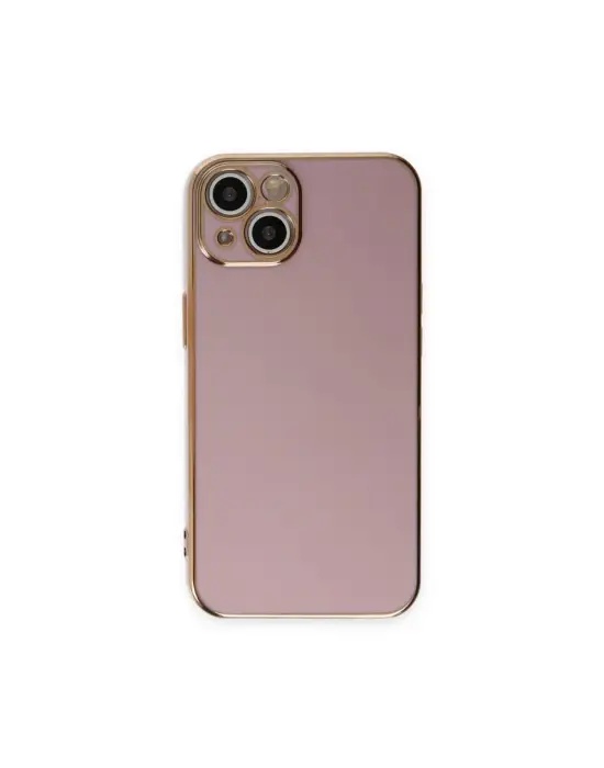 Apple İphone 15 Kılıf Volet Silikon - Mor