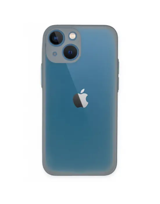 Apple İphone 15 Plus Kılıf Montreal Silikon Kapak - Gri