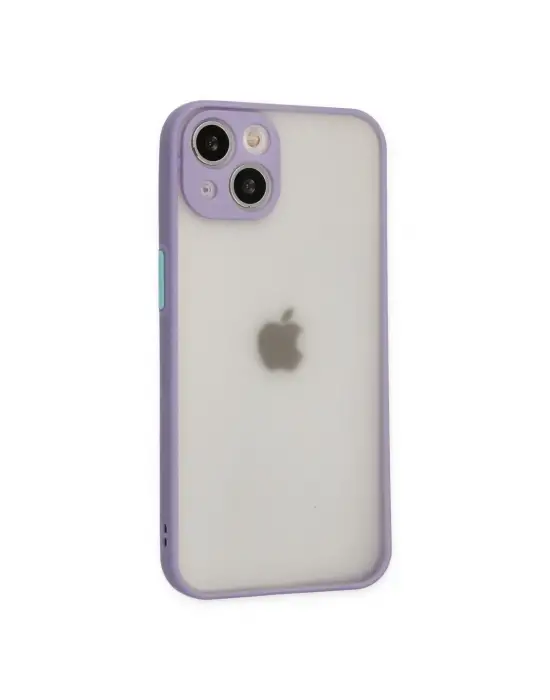 Apple İphone 15 Plus Kılıf Montreal Silikon Kapak - Mor
