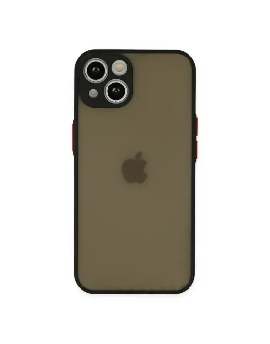 Apple İphone 15 Plus Kılıf Montreal Silikon Kapak - Siyah
