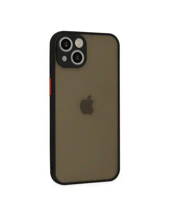 Apple İphone 15 Plus Kılıf Montreal Silikon Kapak - Siyah