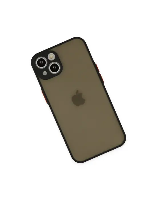 Apple İphone 15 Plus Kılıf Montreal Silikon Kapak - Siyah
