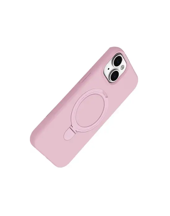 Apple İphone 15 Plus Regal Magsafe Standlı Kapak - Açık Pembe