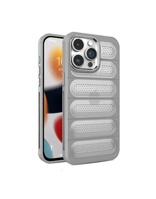 Apple İphone 15 Pro Kılıf Airmax Silikon Kapak - Titan Gri