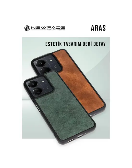 Apple İphone 15 Pro Kılıf Aras Deri Kapak - Taba