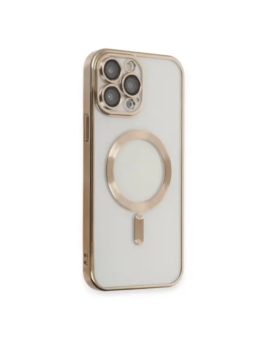 Apple İphone 15 Pro Kılıf Kross Magneticsafe Kapak - Gold