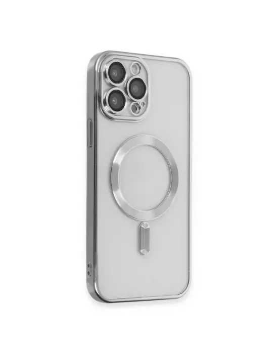 Apple İphone 15 Pro Kılıf Kross Magneticsafe Kapak - Gümüş