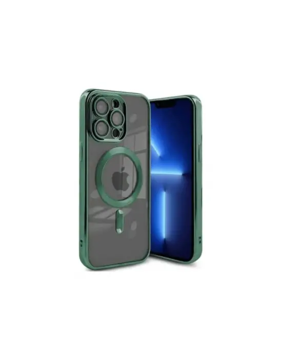 Apple İphone 15 Pro Kılıf Kross Magneticsafe Kapak - Koyu Yeşil