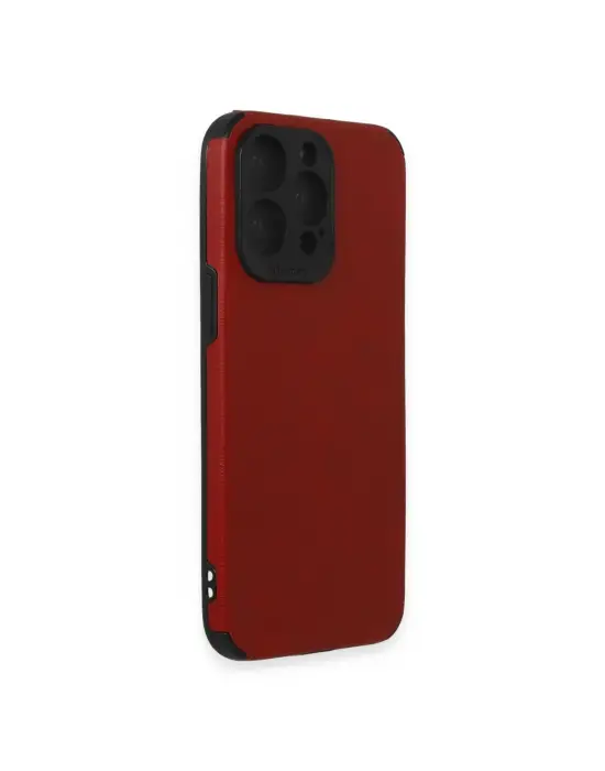 Apple İphone 15 Pro Kılıf Loop Deri Silikon - Kırmızı
