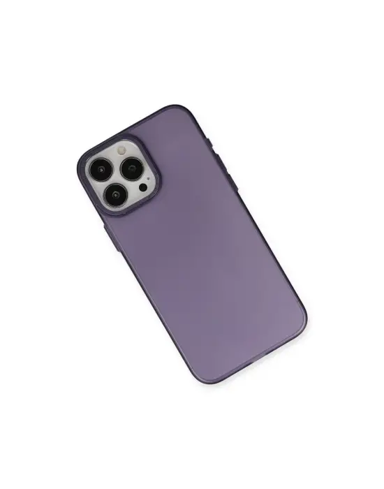 Apple İphone 15 Pro Kılıf Modos Metal Kapak - Derin Mor