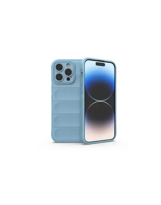Apple İphone 15 Pro Kılıf Optimum Silikon - Sky Blue