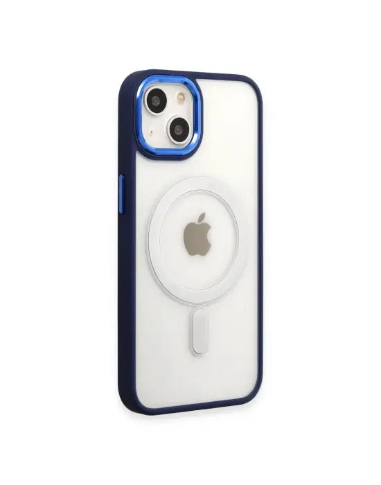 Apple İphone 15 Pro Kılıf Room Magneticsafe Silikon - Lacivert